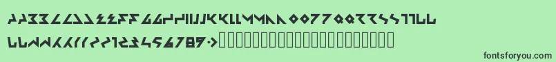 Ambisi Font – Black Fonts on Green Background