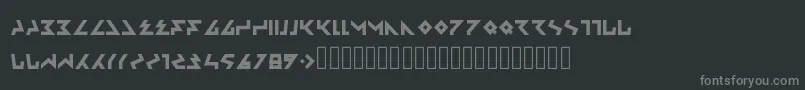 Ambisi Font – Gray Fonts on Black Background