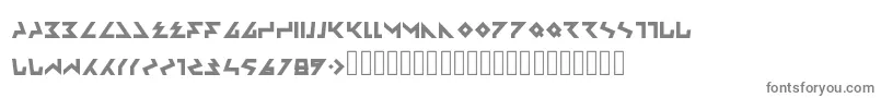 Ambisi-fontti – harmaat kirjasimet valkoisella taustalla