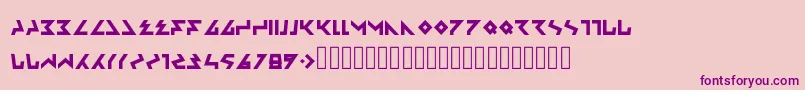 Ambisi Font – Purple Fonts on Pink Background