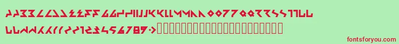 Ambisi Font – Red Fonts on Green Background