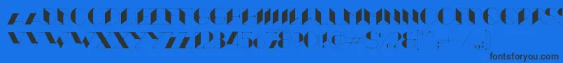 More about Xthlx Font Xthlx Font – Black Fonts on Blue Background
