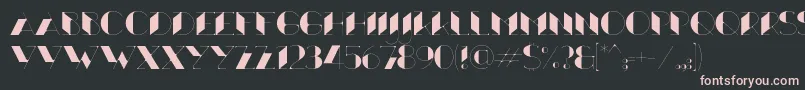 Xthlx Font – Pink Fonts on Black Background