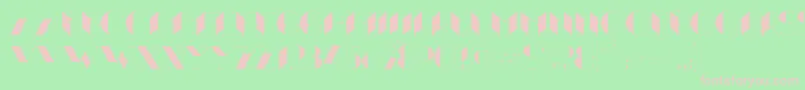 Xthlx Font – Pink Fonts on Green Background