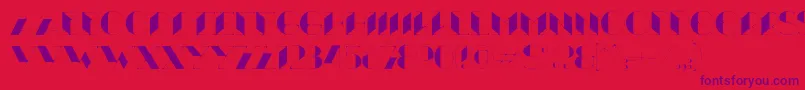 Xthlx Font – Purple Fonts on Red Background