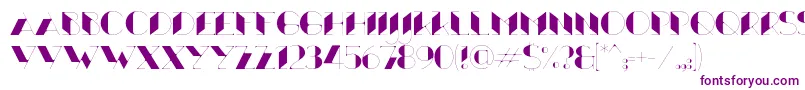 Xthlx Font – Purple Fonts on White Background