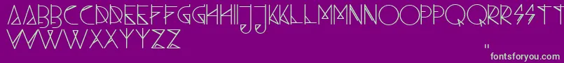 ambo  free ttf font  by loosy d4wz0ug-fontti – vihreät fontit violetilla taustalla