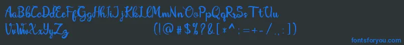 More about Amboeng Font Amboeng Font – Blue Fonts on Black Background