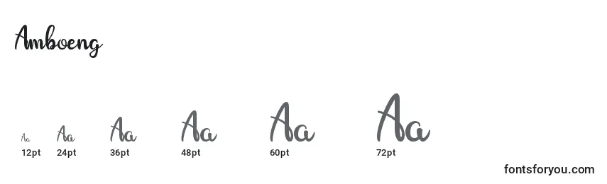 Amboeng Font Sizes