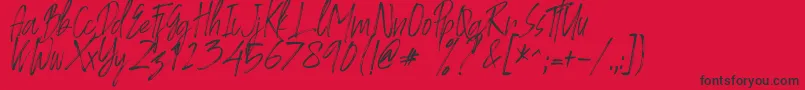 fuente ambyar – Fuentes Negras Sobre Fondo Rojo