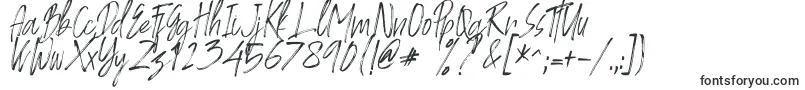 フォントambyar – 筆で書かれたフォント