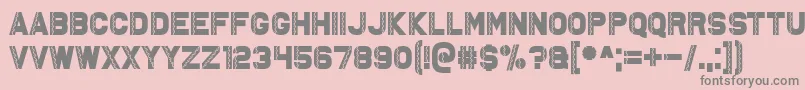 Ambystoma Mexicanum Font – Gray Fonts on Pink Background