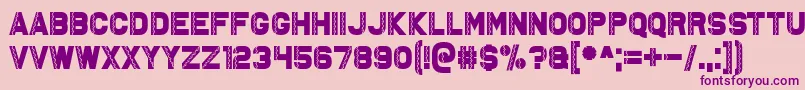 Ambystoma Mexicanum Font – Purple Fonts on Pink Background