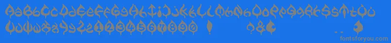 Czcionka ame – szare czcionki na niebieskim tle