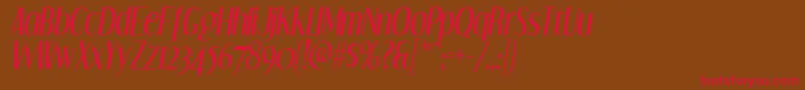 DreamorphansI Font – Red Fonts on Brown Background