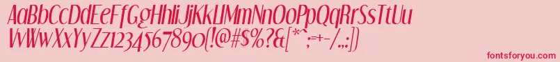 DreamorphansI Font – Red Fonts on Pink Background