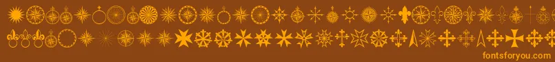 AMENDED PRCORN   Font – Orange Fonts on Brown Background
