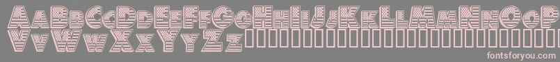 AMERD    Font – Pink Fonts on Gray Background