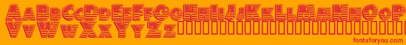 AMERD    Font – Red Fonts on Orange Background