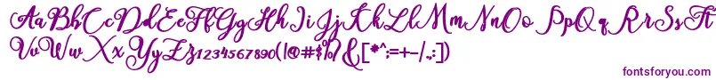 Шрифт America – фиолетовые шрифты на белом фоне