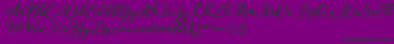 America Font – Black Fonts on Purple Background