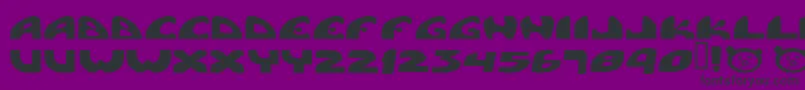 Pigpen Font – Black Fonts on Purple Background