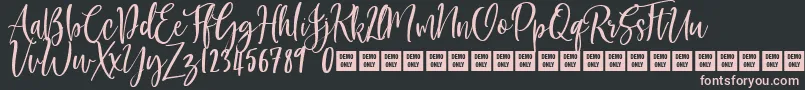 AmericanBeauty Demo Font – Pink Fonts on Black Background
