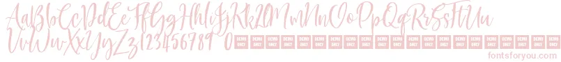 AmericanBeauty Demo Font – Pink Fonts on White Background