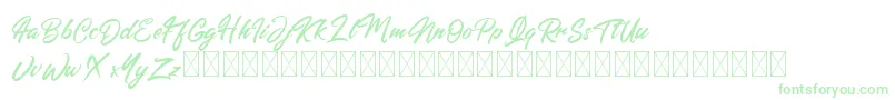 Americanism Font – Green Fonts on White Background