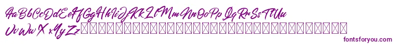 Americanism Font – Purple Fonts on White Background