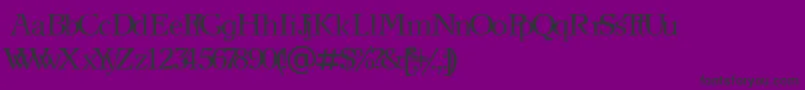 NewjournalCyrillic Font – Black Fonts on Purple Background