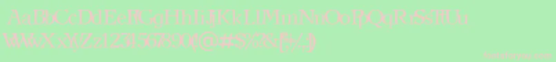 NewjournalCyrillic Font – Pink Fonts on Green Background