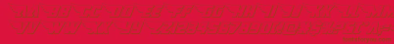 Saiba mais sobre a fonte americankestral3d1 2 Fonte americankestral3d1 2 – fontes marrons em um fundo vermelho