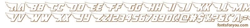 Шрифт americankestral3d1 2 – коричневые шрифты