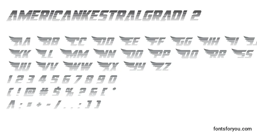 Шрифт Americankestralgrad1 2 – алфавит, цифры, специальные символы