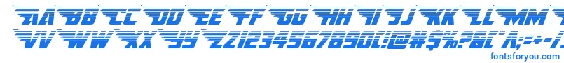 americankestralhalf1 2 Font – Blue Fonts on White Background