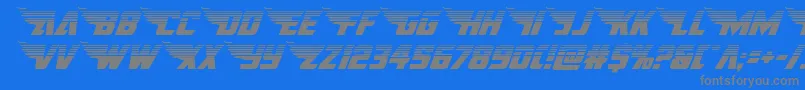 Шрифт americankestralhalf1 2 – серые шрифты на синем фоне