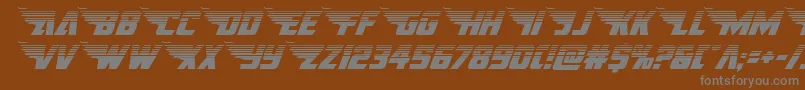 americankestralhalf1 2 Font – Gray Fonts on Brown Background