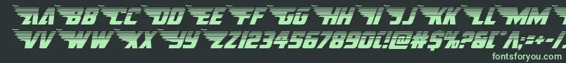 americankestralhalf1 2 Font – Green Fonts on Black Background