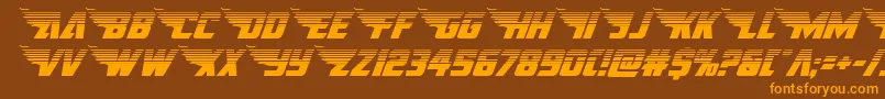 americankestralhalf1 2 Font – Orange Fonts on Brown Background