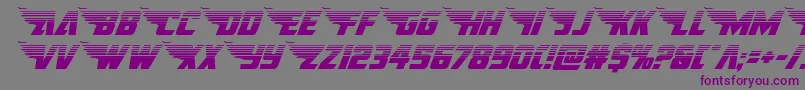 americankestralhalf1 2 Font – Purple Fonts on Gray Background