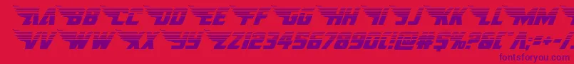 americankestralhalf1 2 Font – Purple Fonts on Red Background