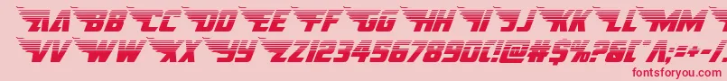 americankestralhalf1 2 Font – Red Fonts on Pink Background