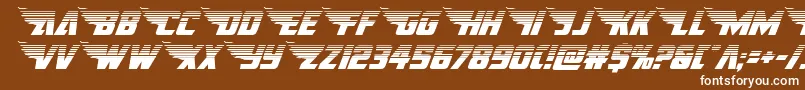 americankestralhalf1 2 Font – White Fonts on Brown Background