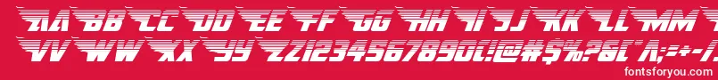 americankestralhalf1 2 Font – White Fonts on Red Background