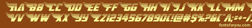 Шрифт americankestralhalf1 2 – жёлтые шрифты на коричневом фоне
