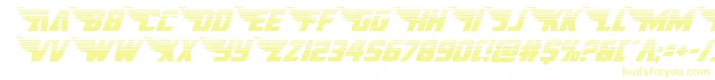 americankestralhalf1 2 Font – Yellow Fonts on White Background
