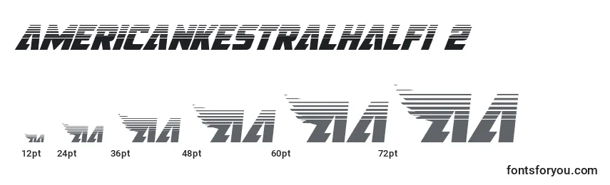 Размеры шрифта Americankestralhalf1 2