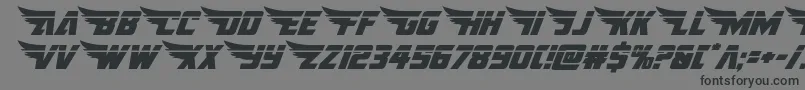 americankestrallaser1 2 Font – Black Fonts on Gray Background