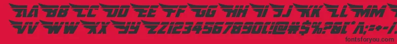 americankestrallaser1 2 Font – Black Fonts on Red Background